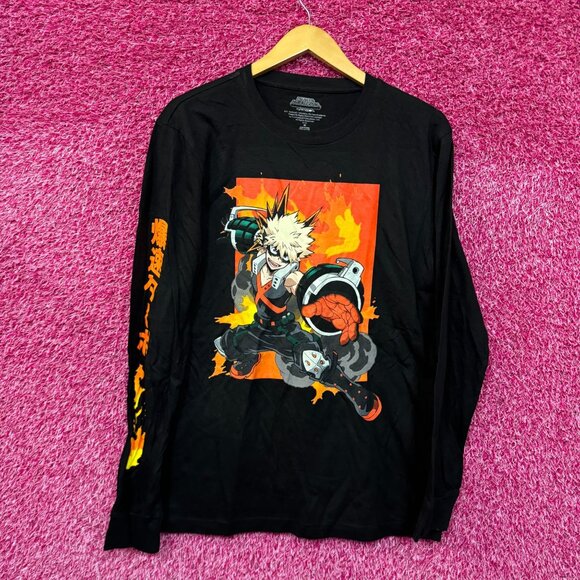 Katsuki Bakugo My Hero Academia Anime Long Sleeve M - Picture 1 of 4